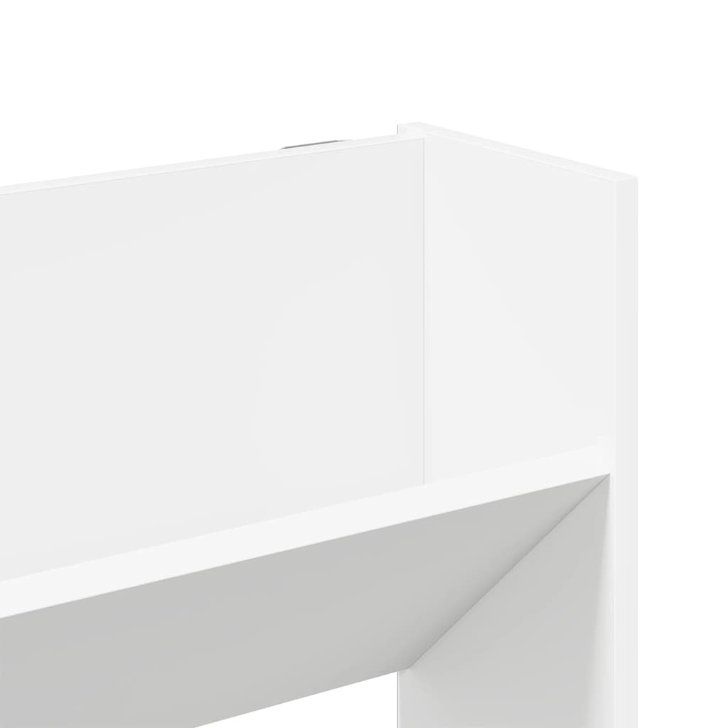 Wall Shoe Cabinets 2 pcs White 31.5"x7.1"x35.4" Engineered Wood