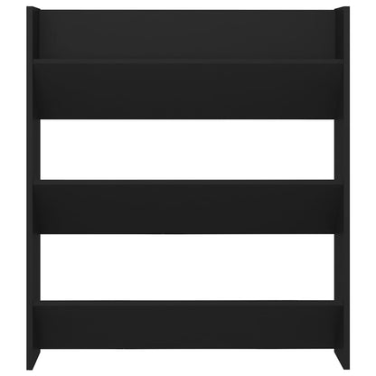Wall Shoe Cabinet Black 31.5x7.1x35.4" Engineered Wood