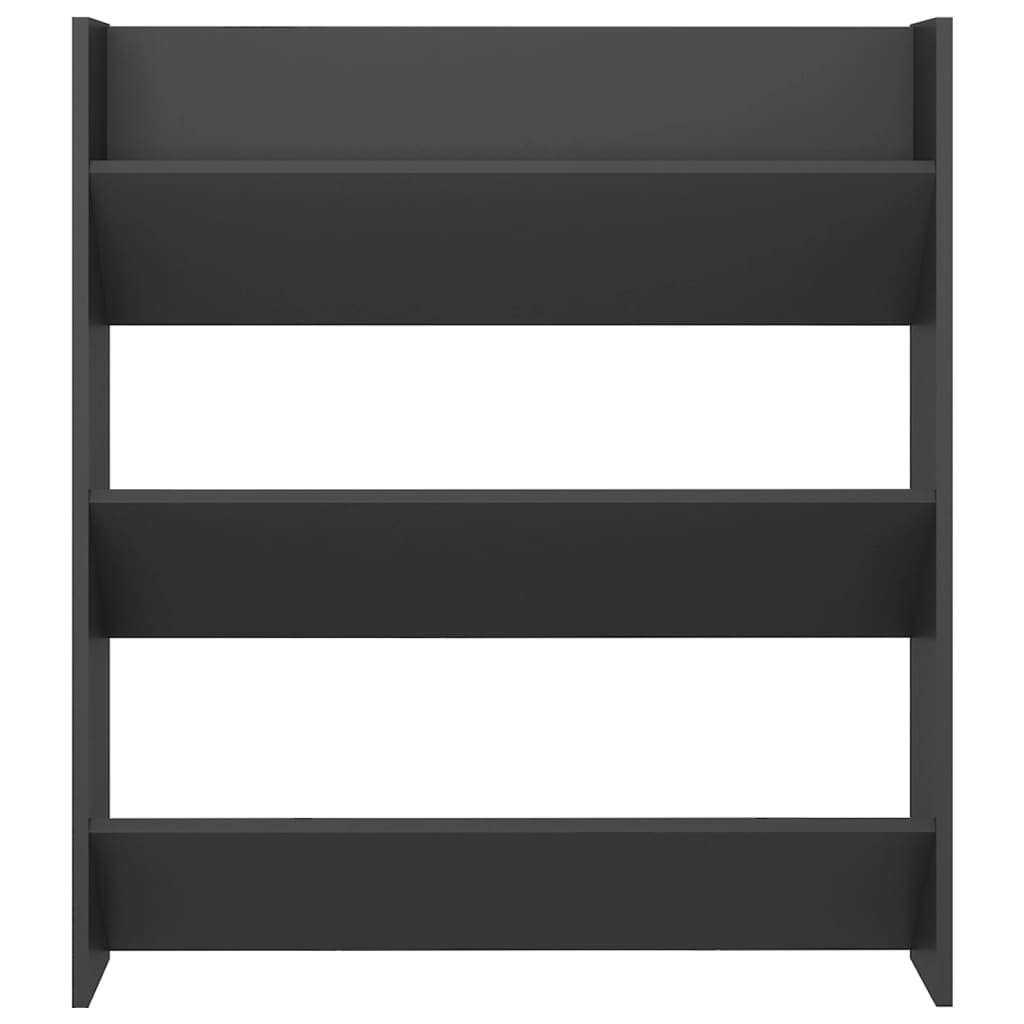 Wall Shoe Cabinet Gray 31.5"x7.1"x35.4" Engineered Wood