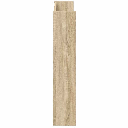 Wall Shoe Cabinet Sonoma Oak 31.5x7.1x35.4" Engineered Wood