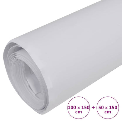 Car Films 2 pcs Matt White 39.4x59.1"+19.7x59.1"