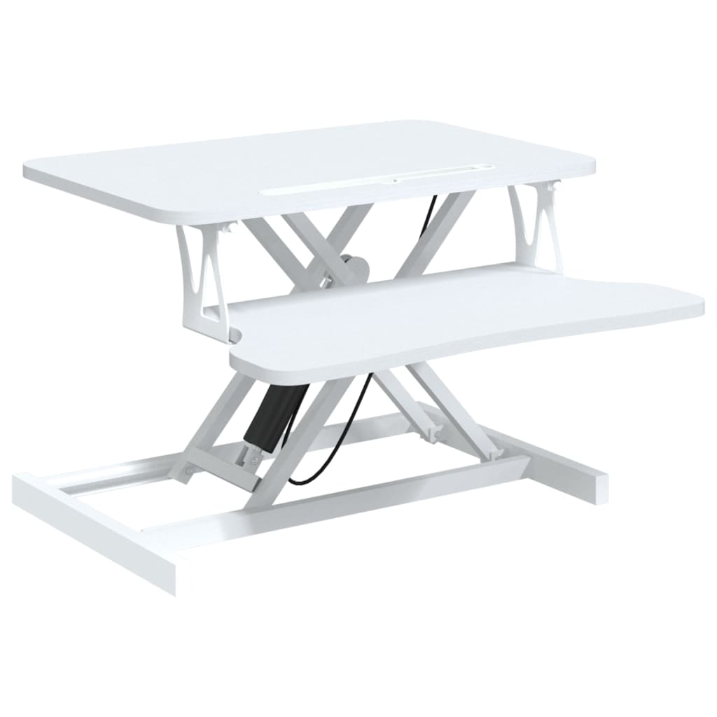 Adjustable Workstation White Steel, Engineered wood Adjustable