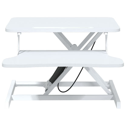 Adjustable Workstation White Steel, Engineered wood Adjustable