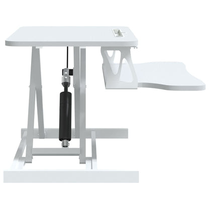 Adjustable Workstation White Steel, Engineered wood Adjustable