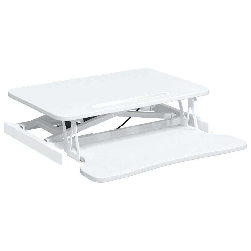 Adjustable Workstation White Steel, Engineered wood Adjustable