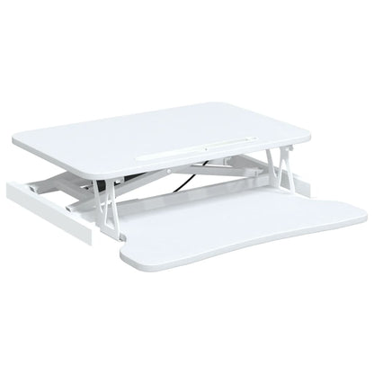 Adjustable Workstation White Steel, Engineered wood Adjustable