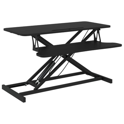 Adjustable Workstation Black Engineered wood, Steel Medium
