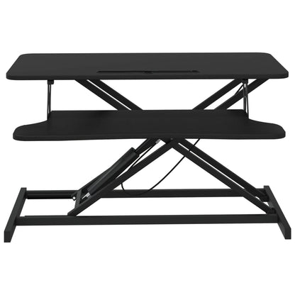 Adjustable Workstation Black Engineered wood, Steel Medium