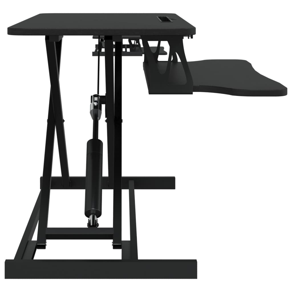 Adjustable Workstation Black Engineered wood, Steel Medium