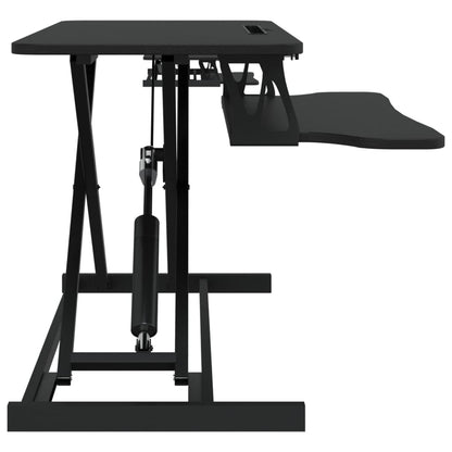 Adjustable Workstation Black Engineered wood, Steel Medium