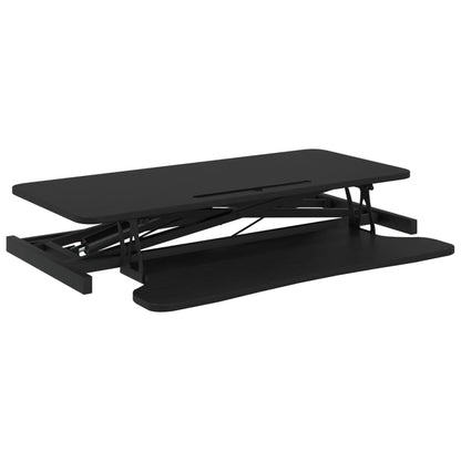Adjustable Workstation Black Engineered wood, Steel Medium