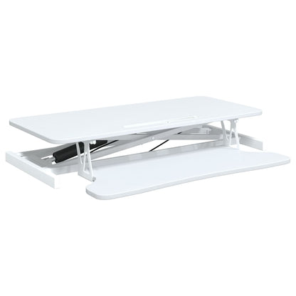 Adjustable Workstation White Steel, Engineered wood Standard