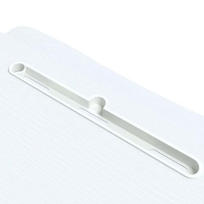 Adjustable Workstation White Steel, Engineered wood Standard