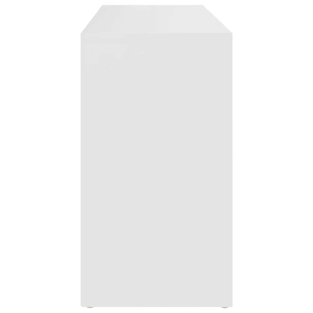 Shoe Bench White 40.6x11.8x21.7" Engineered Wood