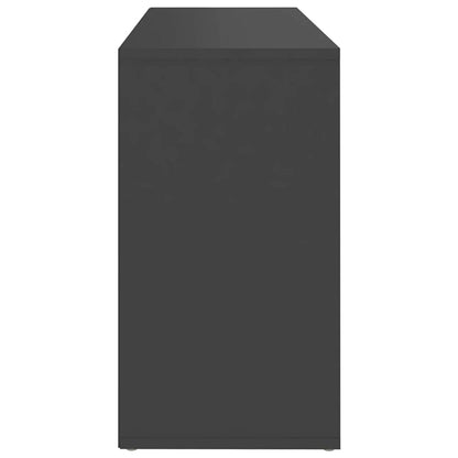 Shoe Bench Gray 40.6"x11.8"x21.7" Engineered Wood