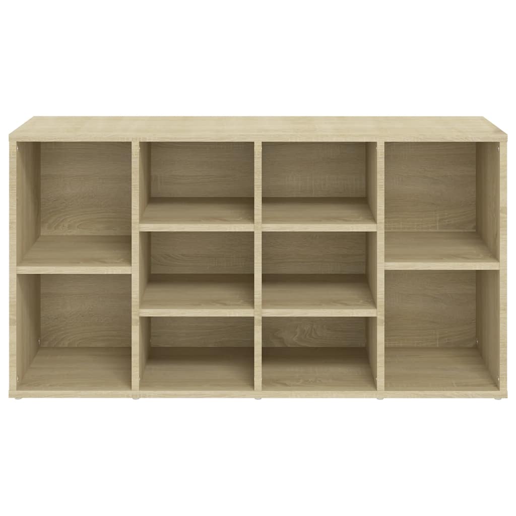 Shoe Bench Sonoma Oak 40.6x11.8x21.7" Engineered Wood