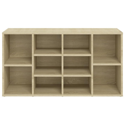 Shoe Bench Sonoma Oak 40.6x11.8x21.7" Engineered Wood
