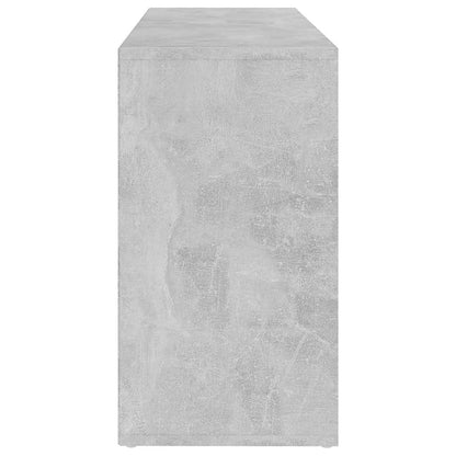 Shoe Bench Concrete Grey 40.6x11.8x21.7" Engineered Wood