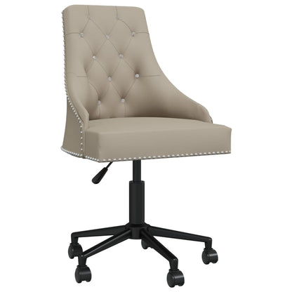 Swivel Office Chair Light Gray Velvet