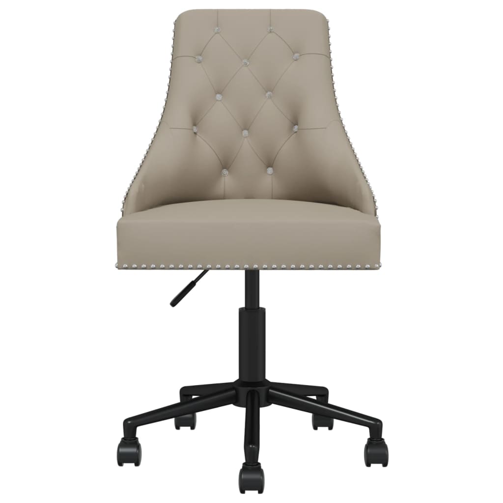 Swivel Office Chair Light Gray Velvet