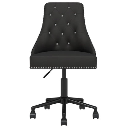 Swivel Office Chair Black Velvet