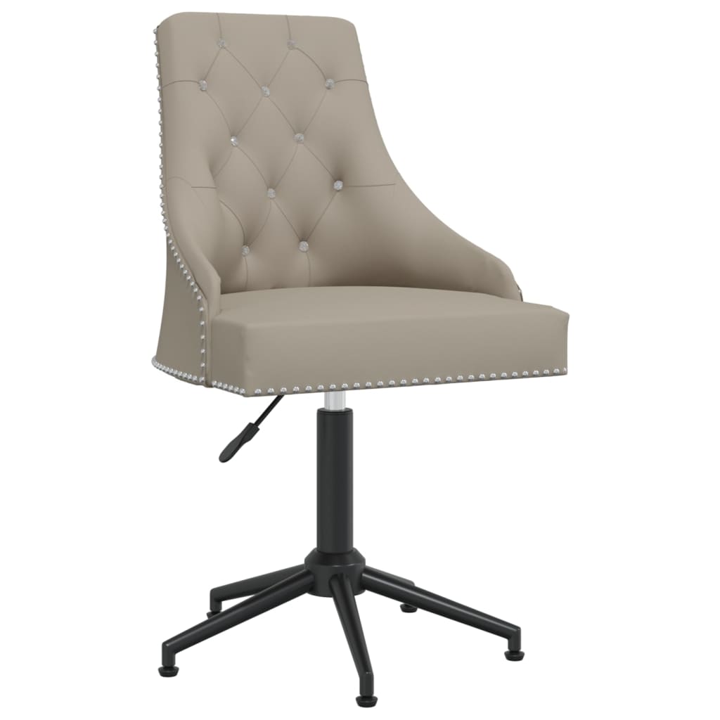 Swivel Office Chair Light Gray Velvet