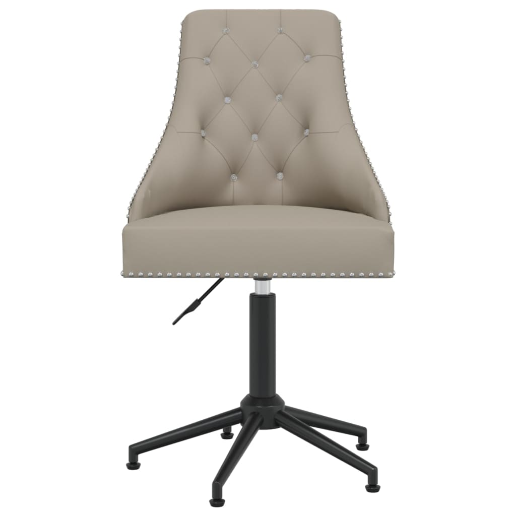 Swivel Office Chair Light Gray Velvet