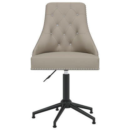 Swivel Office Chair Light Gray Velvet