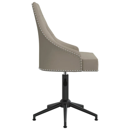 Swivel Office Chair Light Gray Velvet