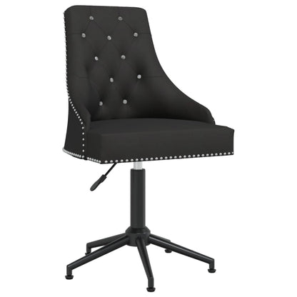 Swivel Office Chair Black Velvet