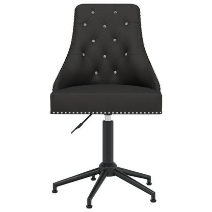 Swivel Office Chair Black Velvet
