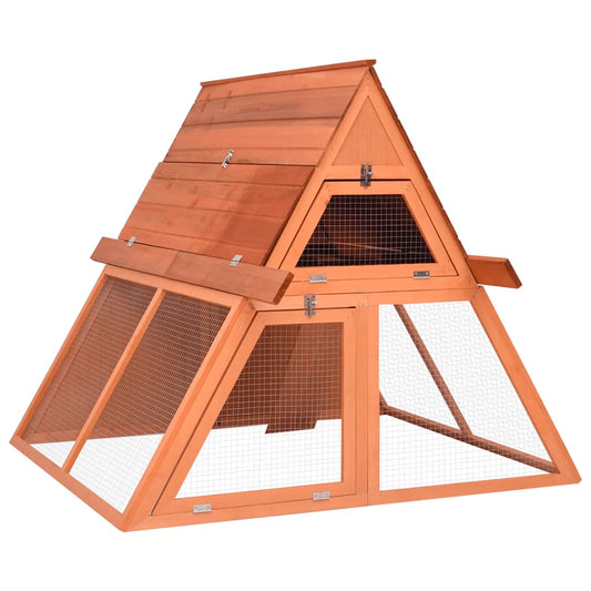 Rabbit Hutch Natural Wood Solid Firwood Large Sturdy