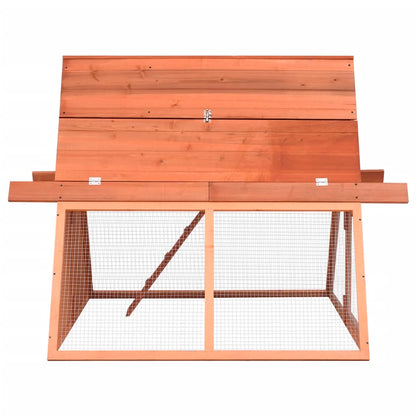 Rabbit Hutch Natural Wood Solid Firwood Large Sturdy