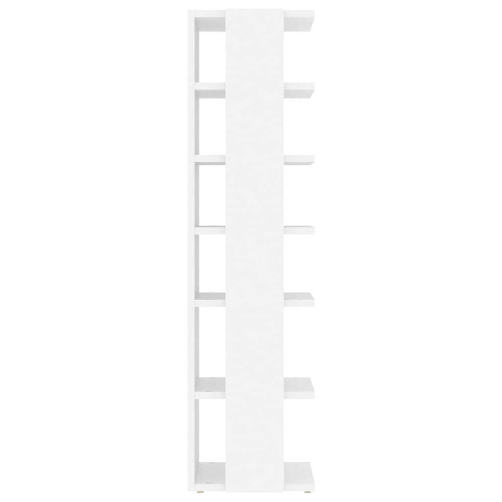 Shoe Cabinet White 10.8x10.6x40.2" Engineered Wood