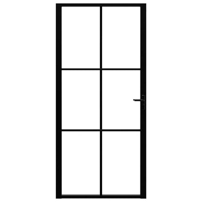 Interior doors Black and Transparent 36.61 x 79.33 in Aluminium