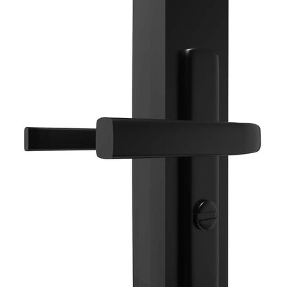 Interior doors Black and Transparent 36.61 x 79.33 in Aluminium