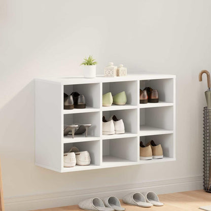 Shoe Cabinet White 30.51 x 11.81 x 20.08 in Engineered Wood