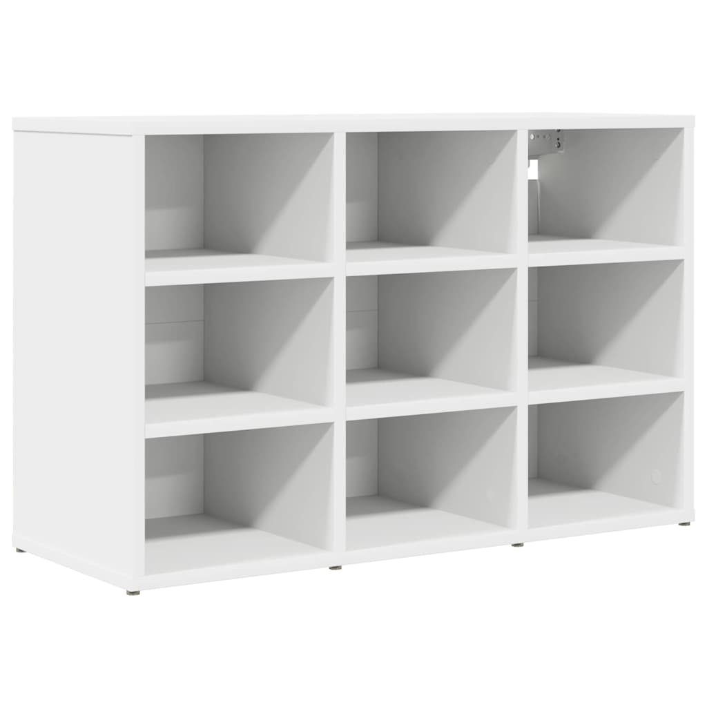 Shoe Cabinet White 30.51 x 11.81 x 20.08 in Engineered Wood