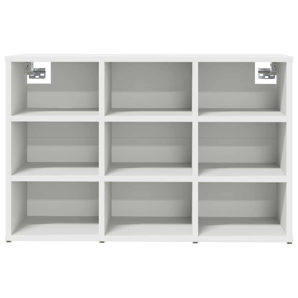 Shoe Cabinet White 30.51 x 11.81 x 20.08 in Engineered Wood