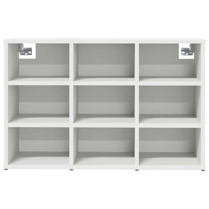 Shoe Cabinet White 30.51 x 11.81 x 20.08 in Engineered Wood