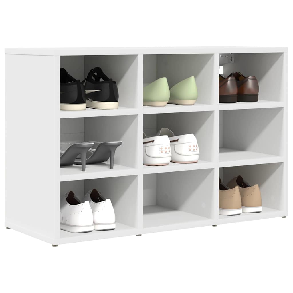 Shoe Cabinet White 30.51 x 11.81 x 20.08 in Engineered Wood