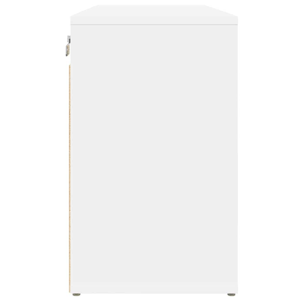 Shoe Cabinet White 30.51 x 11.81 x 20.08 in Engineered Wood