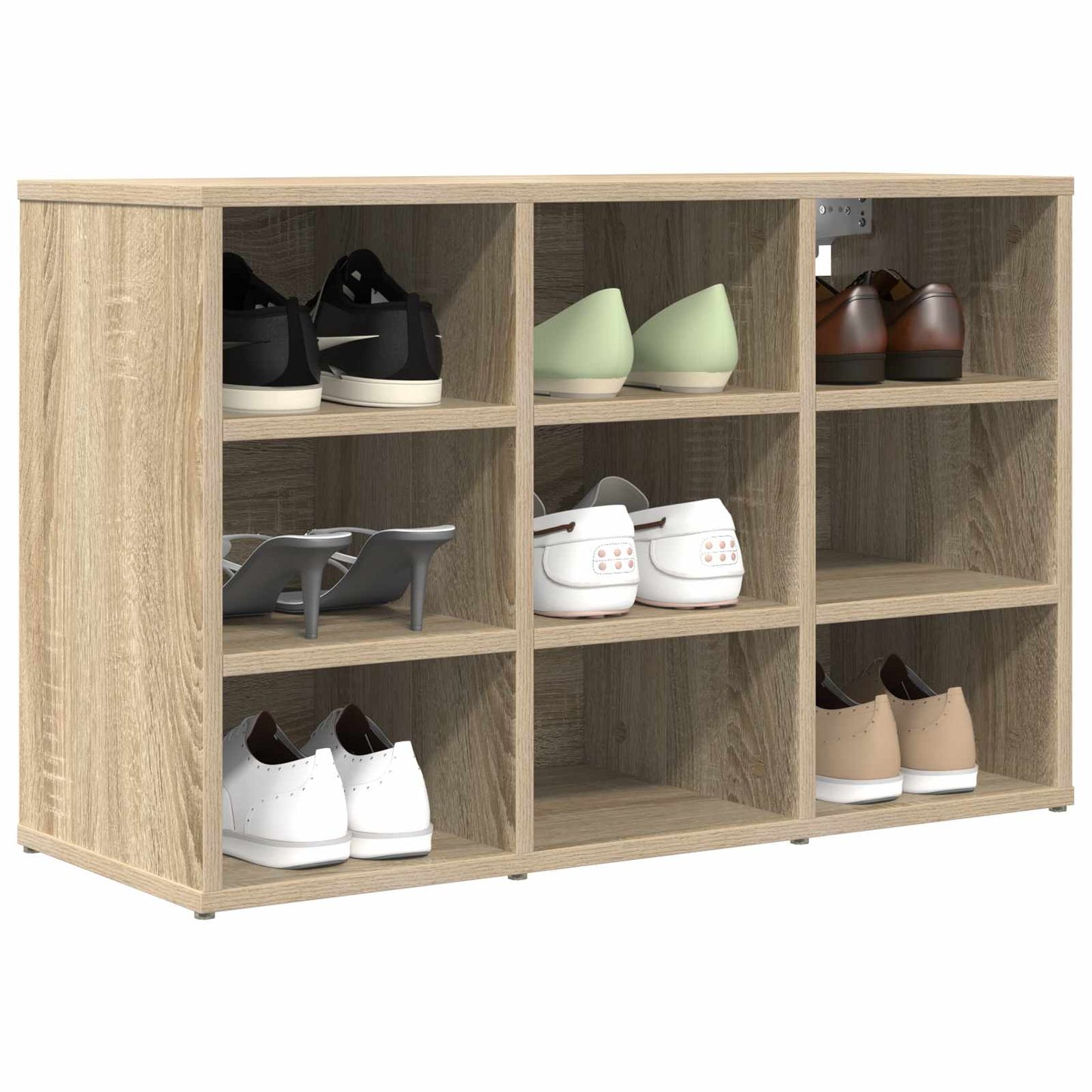 Shoe Cabinet with Shelf Sonoma Oak 30.51 x 11.81 x 20.08 in