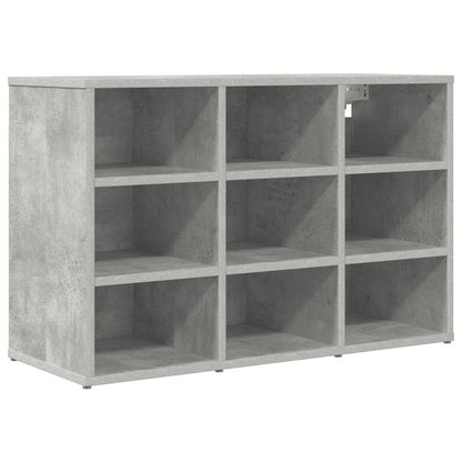 Shoe Cabinet with Shelf Concrete grey 30.51 x 11.81 x 20.08 in