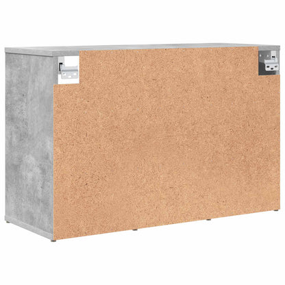 Shoe Cabinet with Shelf Concrete grey 30.51 x 11.81 x 20.08 in