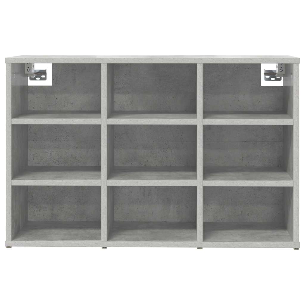 Shoe Cabinet with Shelf Concrete grey 30.51 x 11.81 x 20.08 in