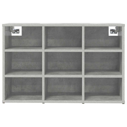 Shoe Cabinet with Shelf Concrete grey 30.51 x 11.81 x 20.08 in