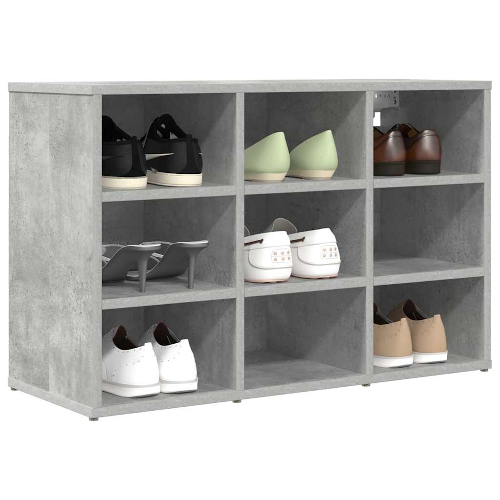 Shoe Cabinet with Shelf Concrete grey 30.51 x 11.81 x 20.08 in