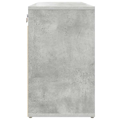 Shoe Cabinet with Shelf Concrete grey 30.51 x 11.81 x 20.08 in
