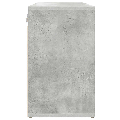 Shoe Cabinet with Shelf Concrete grey 30.51 x 11.81 x 20.08 in